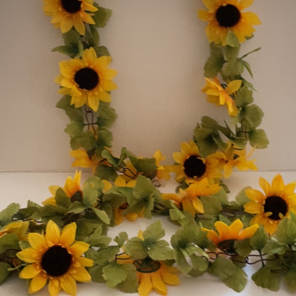 2 six foot Ashland Sunflower Garland
